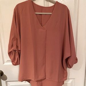 Mauve Blouse Top